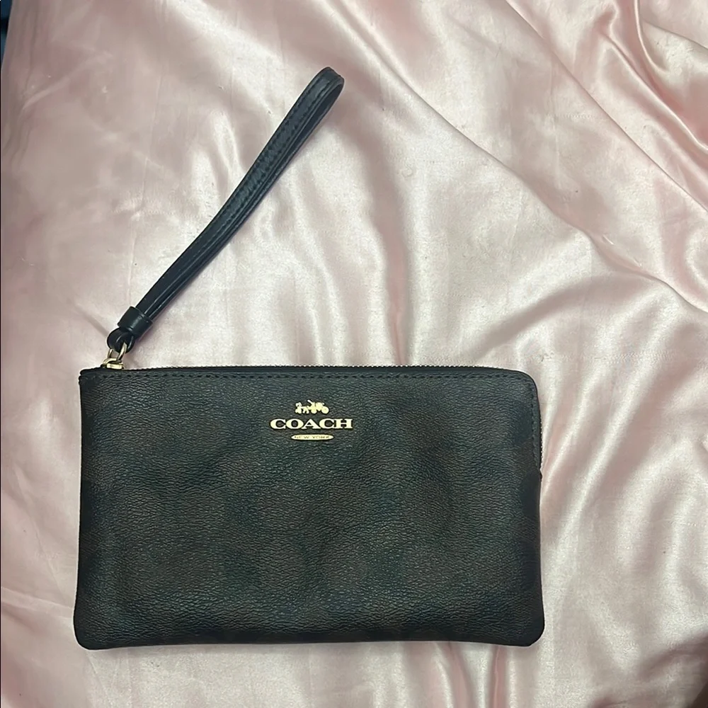 Coach Black Wristlet - Picture 1 of 1